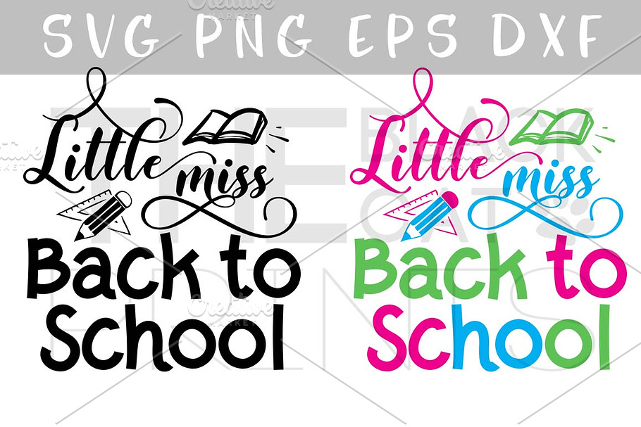 Little miss Back to school SVG DXF