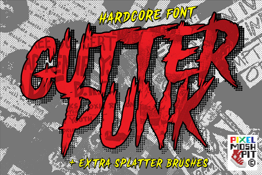 GutterPunk in Display Fonts - product preview 8