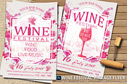 Wine Festival Vintage Flyer