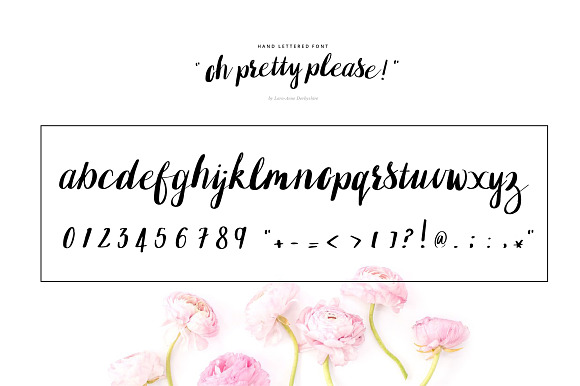Oh pretty please: Hand lettered font in Pretty Fonts - product preview 3