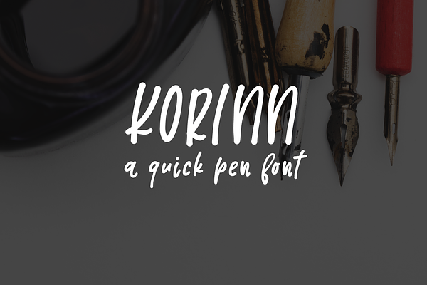 Korinn - A Quick Pen Font