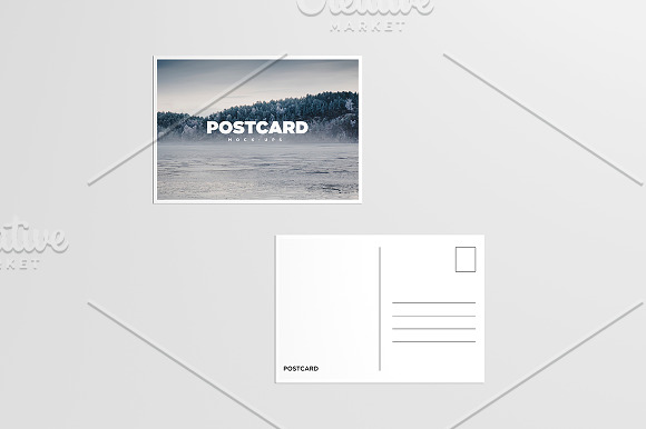 A6 Flyer / Postcard Mock-Up in Print Mockups - product preview 3