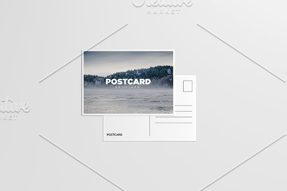 A6 Flyer / Postcard Mock-Up in Print Mockups - product preview 4