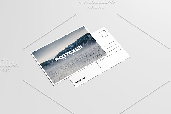 A6 Flyer / Postcard Mock-Up in Print Mockups - product preview 5