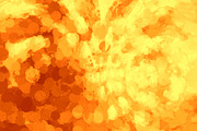 Horizontal sunny orange blots on canvas illustration