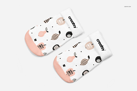 Baby Socks 3 Mockup Set in Product Mockups - product preview 3