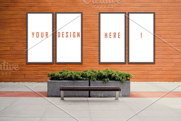 Street Billboard Mockup Template in Mockup Templates - product preview 3