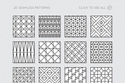 Geometric - seamless patterns