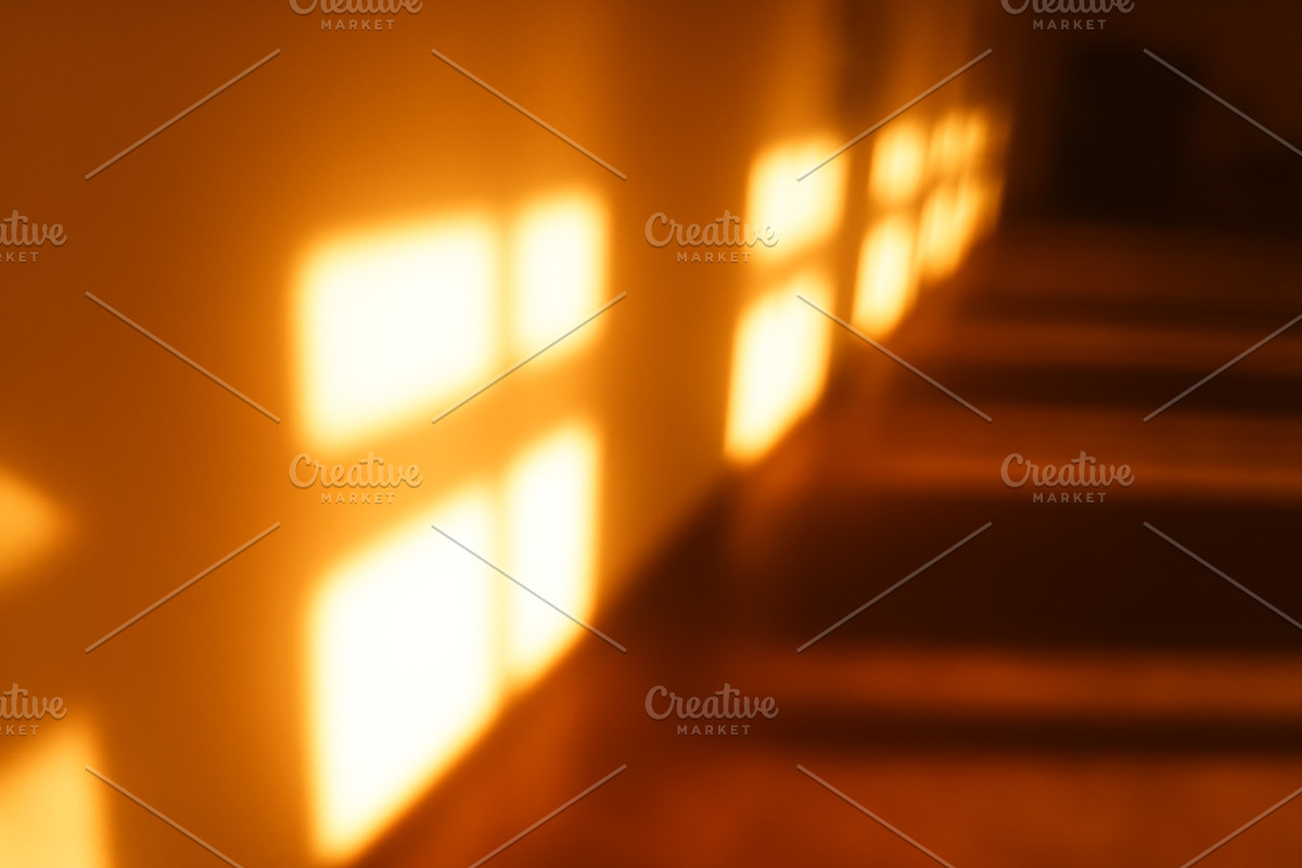 Sunset windows bokeh background in Illustrations - product preview 8