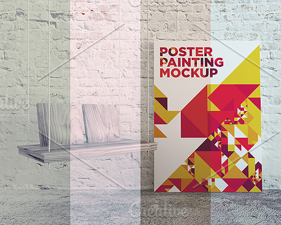 Poster Painting MockUp Pack 001 in Print Mockups - product preview 20