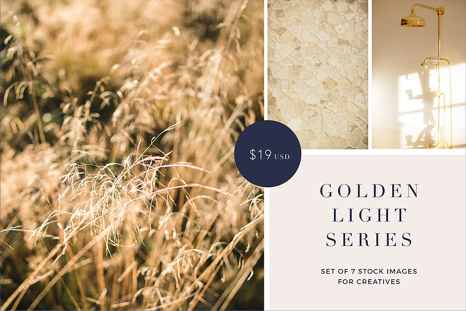 Gold light stock photo bundle