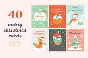40 Christmas Cards Illustrations