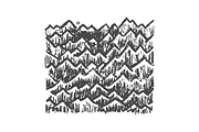 Mountains. 3 vector illustrations