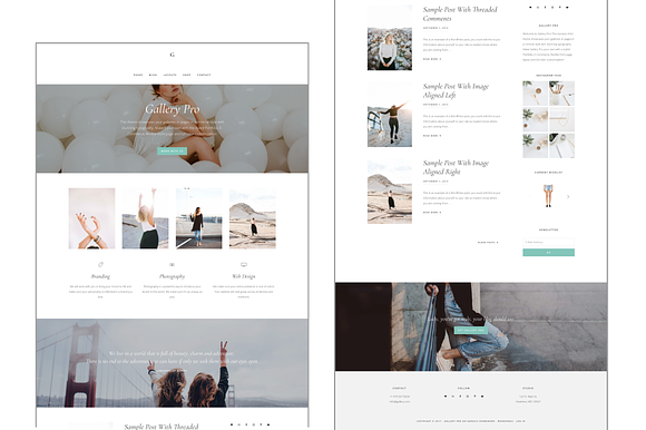 WordPress Website Theme- Gallery Pro in WordPress Photography Themes - product preview 2