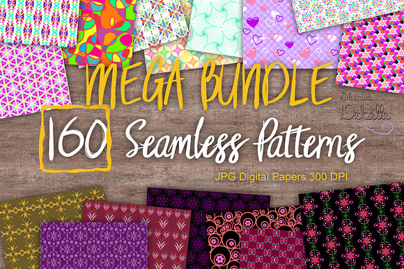 MEGA BUNDLE 160 Seamless Patterns in Patterns - product preview 2