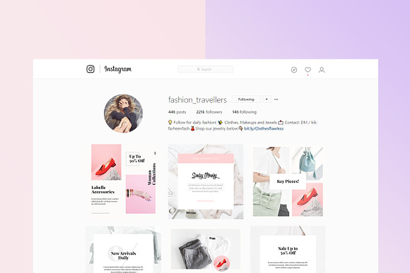 Briley Social Media Pack in Instagram Templates - product preview 1