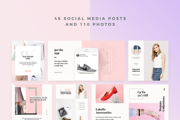 Briley Social Media Pack in Instagram Templates - product preview 4