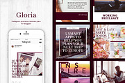 Gloria | Instagram templates pack