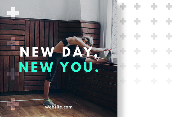 Health & Fitness Social Media Kit in Instagram Templates - product preview 3