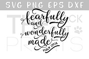 Fearfully and wonderfully made SVG