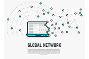 Web network laptop