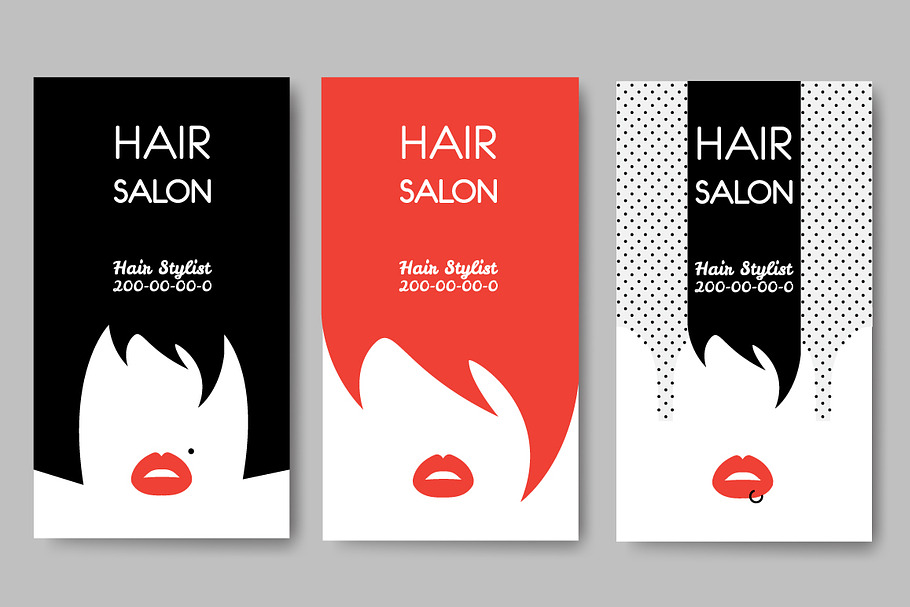 Hair Salon Business Cards Creative Business Card Templates