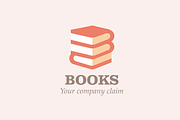 Logo Books 1. Vector Illustration