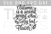 Autumn SVG quote Fall SVG DXF EPS