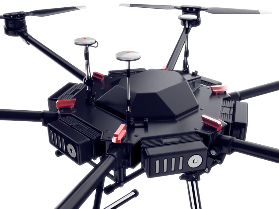 OctoCopter DJI matrice 600 pro Vray in 3D - product preview 1