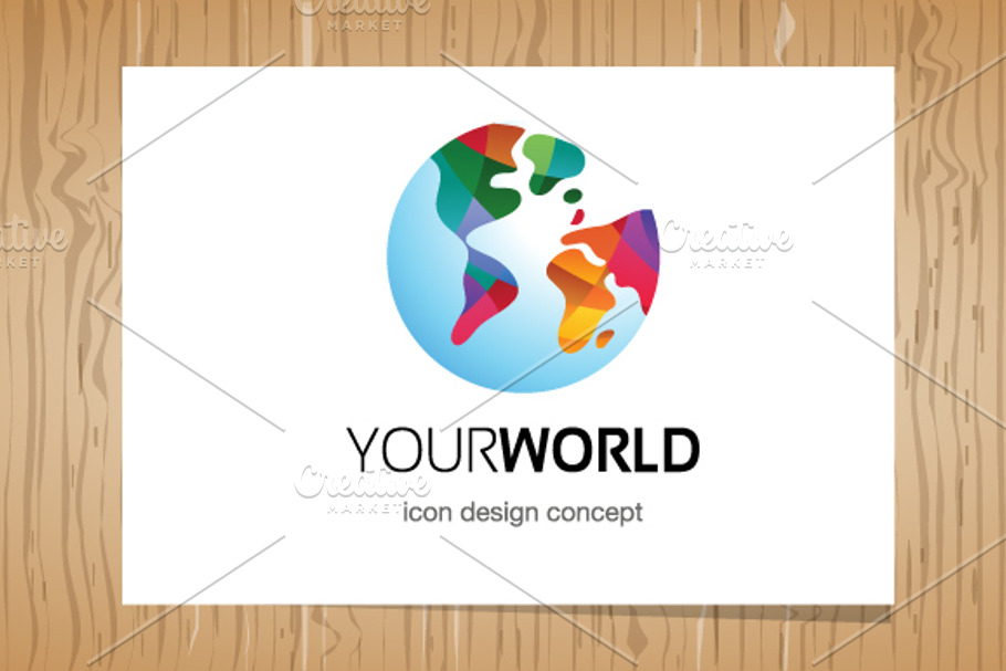Your World logo - Logo Template in Logo Templates - product preview 8