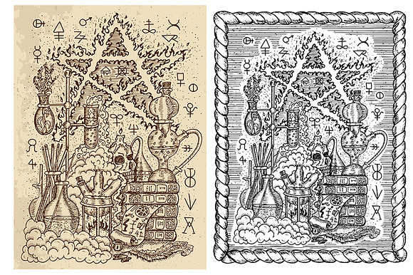 Occult illustrations in Illustrations - product preview 7