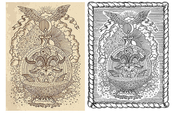 Occult illustrations in Illustrations - product preview 10