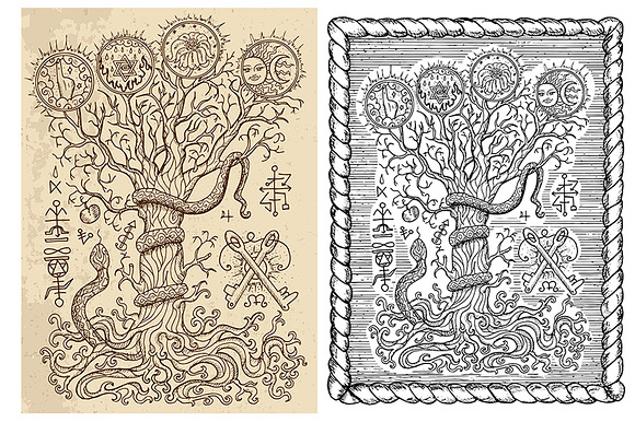 Occult illustrations in Illustrations - product preview 12
