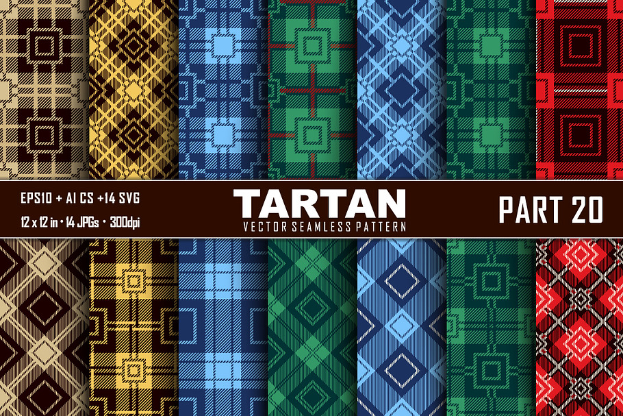 Seamless  Tartan Pattern Part - 20 in Patterns - product preview 8