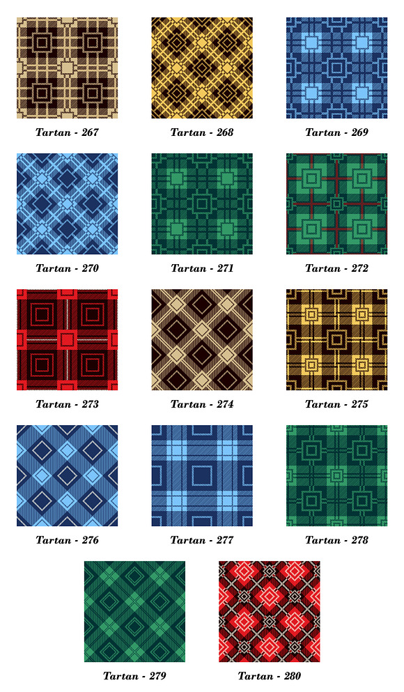Seamless  Tartan Pattern Part - 20 in Patterns - product preview 1