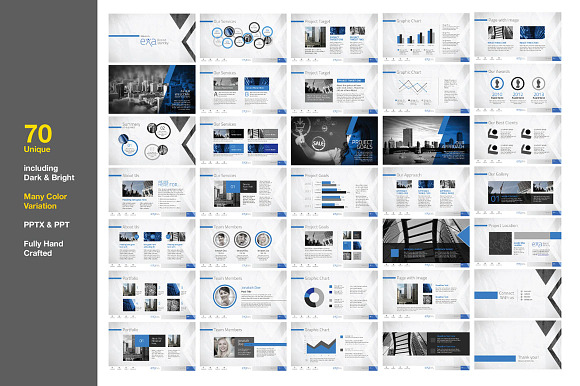 Exa | Minimal Creative PowerPoint in PowerPoint Templates - product preview 1