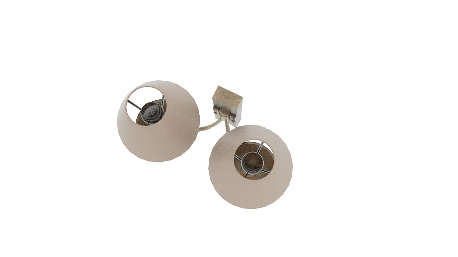 Double Cottage Wall Light in Furniture - product preview 3