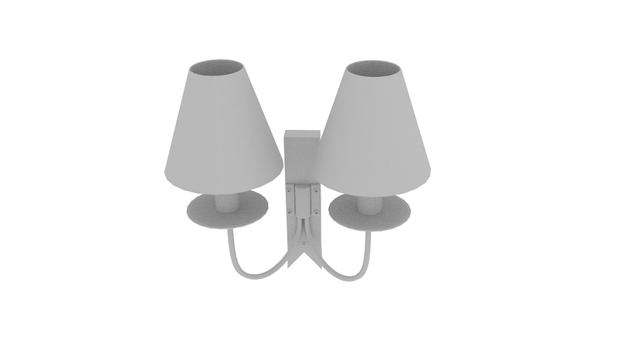 Double Cottage Wall Light in Furniture - product preview 4