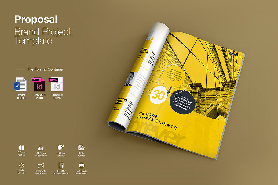 Word Proposal in Brochure Templates - product preview 8