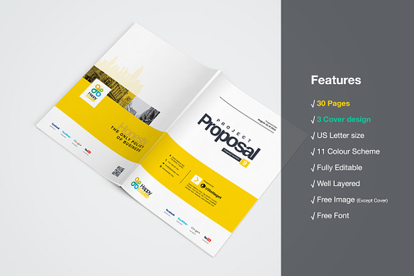Word Proposal in Brochure Templates - product preview 3
