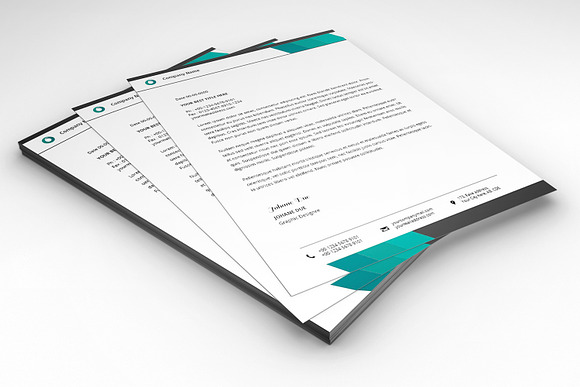 Letterhead Template-V16 in Stationery Templates - product preview 1