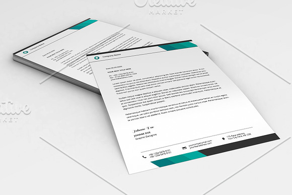 Letterhead Template-V16 in Stationery Templates - product preview 2