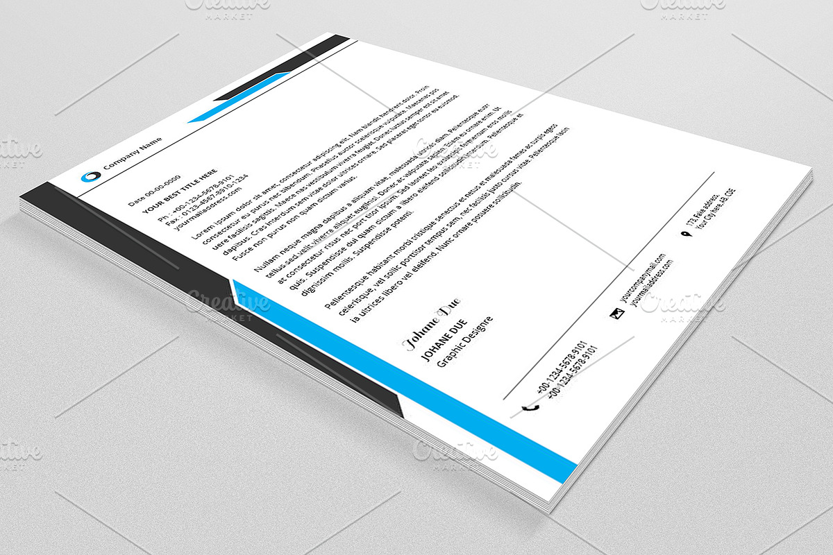 Letterhead Template-V17 in Stationery Templates - product preview 8