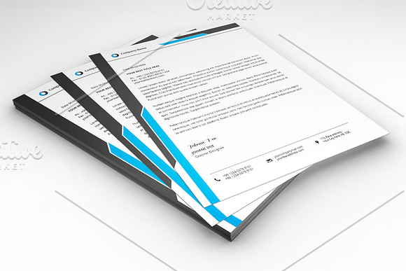 Letterhead Template-V17 in Stationery Templates - product preview 1