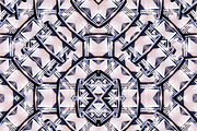 Futuristic Geometric Seamless Pattern Mosaic