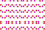 Floral Stripes Collage Pattern