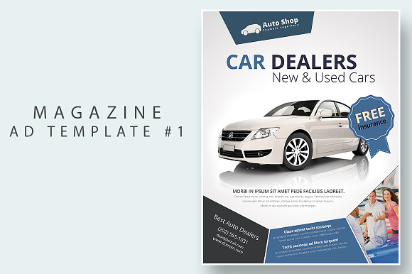 6in1 Magazine Ad Template Pack in Magazine Templates - product preview 1