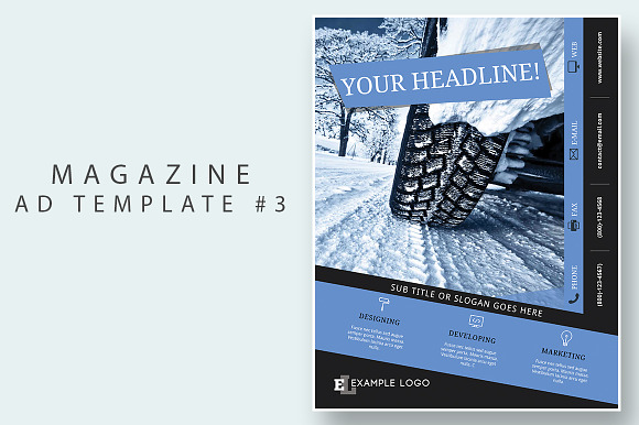 6in1 Magazine Ad Template Pack in Magazine Templates - product preview 4