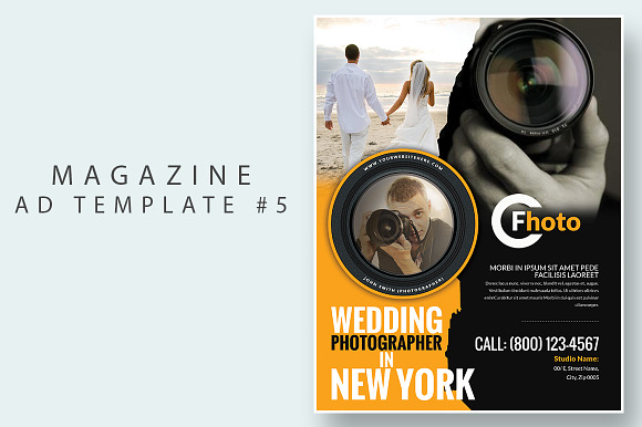 6in1 Magazine Ad Template Pack in Magazine Templates - product preview 6
