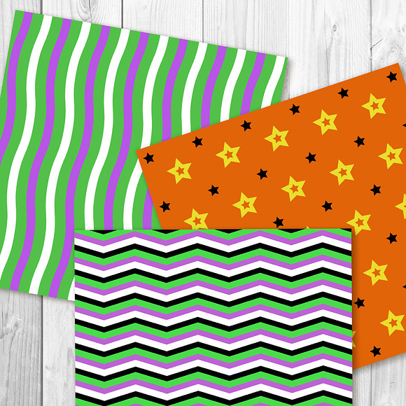 Halloween Digital Paper, October in Patterns - product preview 3